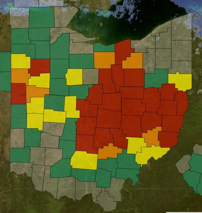 Ohio power outages March 13, 2026