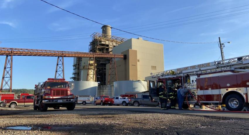 Firefighter training at Cardinal Plant