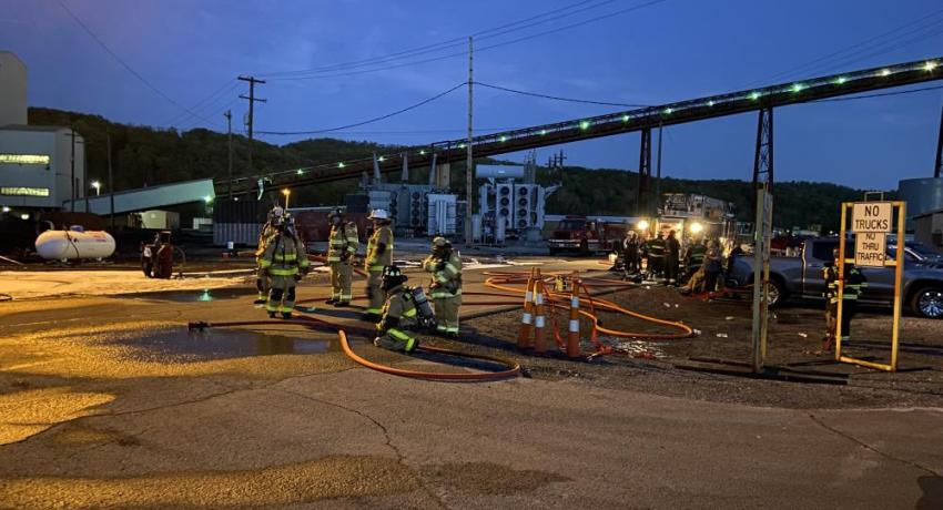 Firefighter training at Cardinal Plant