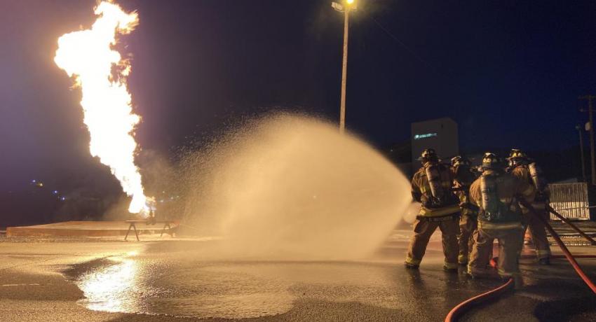 Firefighter training at Cardinal Plant