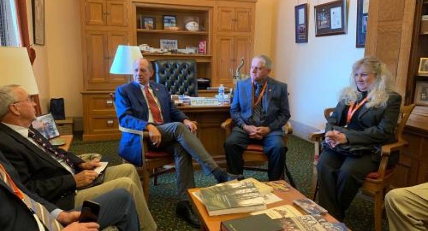 Co-op leaders lobbying at Ohio Statehouse. 