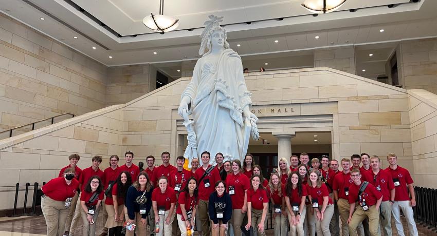 Delegates touring the U.S. Capitol Building