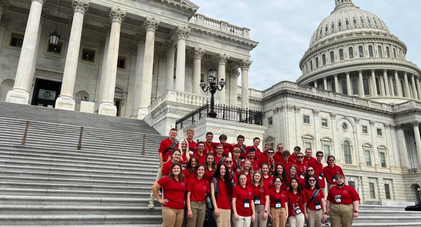 Delegates at the U.S. Capitol Building