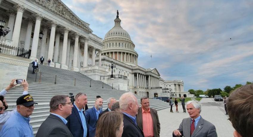 Representatives during their private tour of the U.S. Capitol Building with Rep. Bob Latta