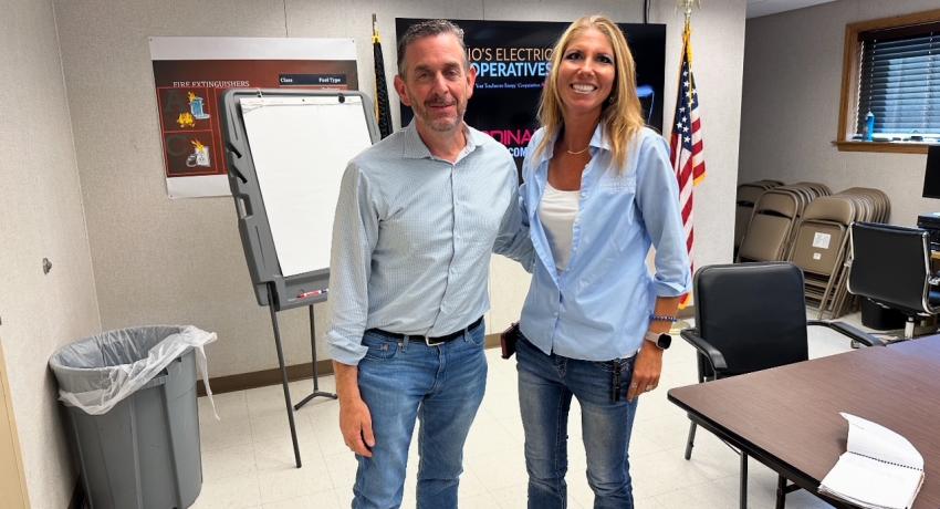 Bethany Schunn and U.S. Rep. Michael Rulli